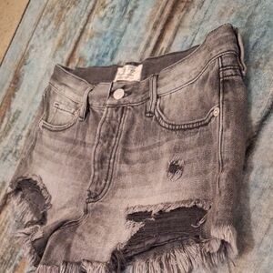 We The Free Charcoal Jean Shorts. Excellent Condition NWOT Size 27